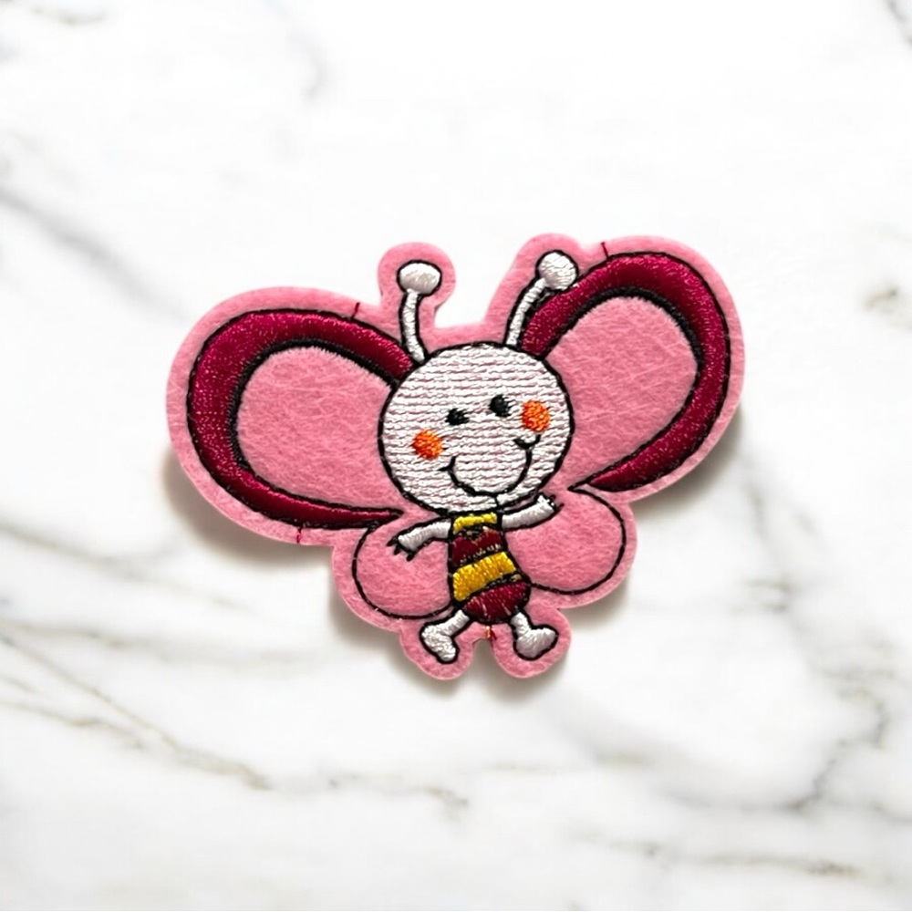 Cute Pink Butterfly Patch